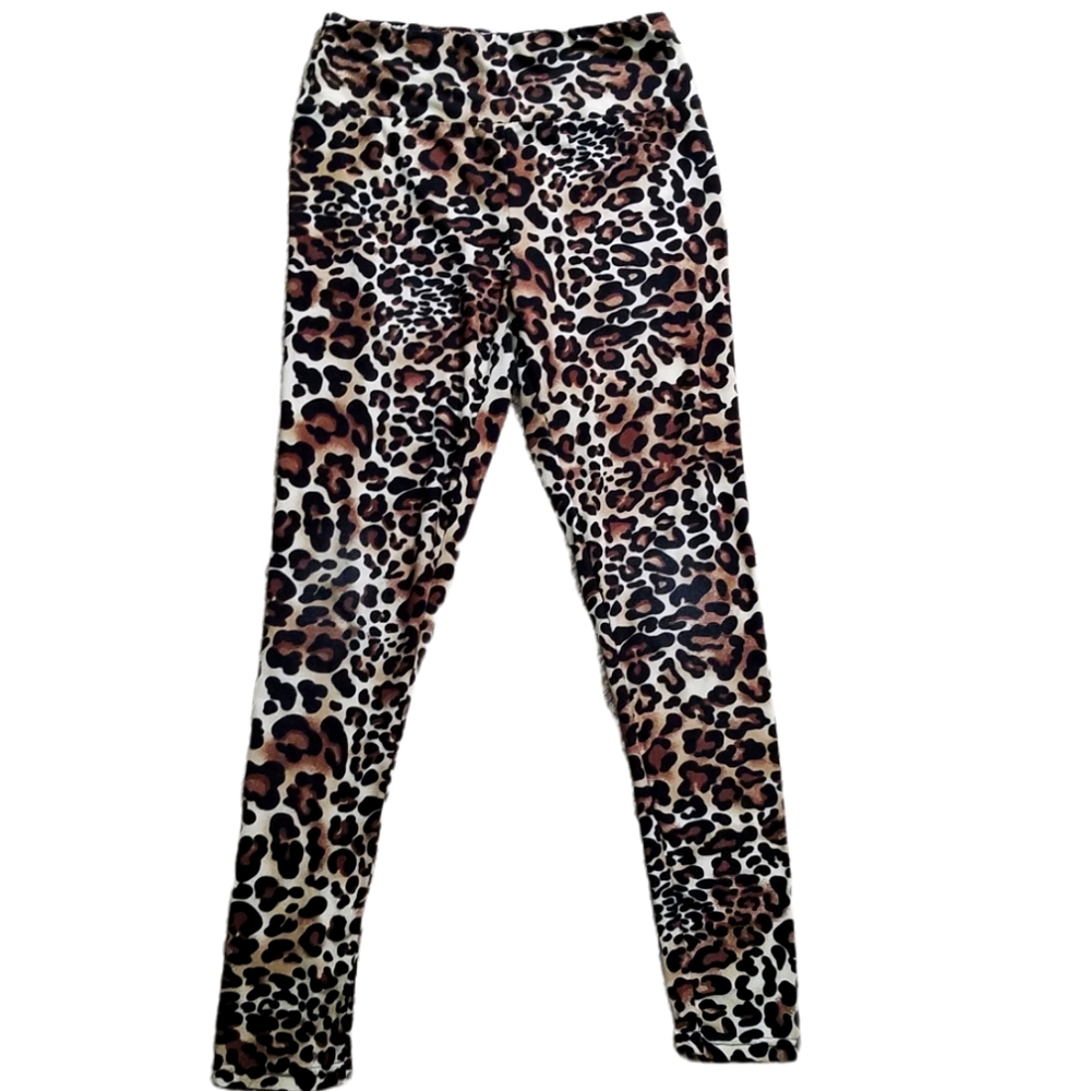 Fornia S High Waisted Cropped Leopard Leggings